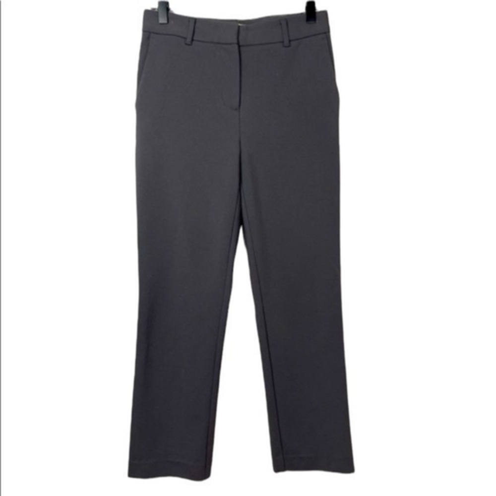 Aritzia Sunday Best Gray High Waisted Straight Leg Pants